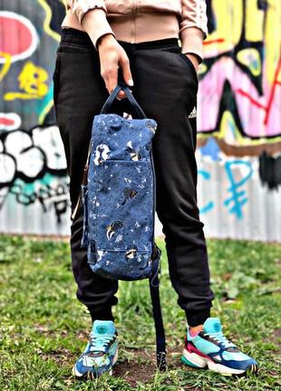 Женский рюкзак 16л fjallraven kanken blue white🔷4 фото