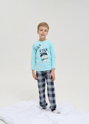 Дитяча піжама для хлопчика - єнот-рок-зірка