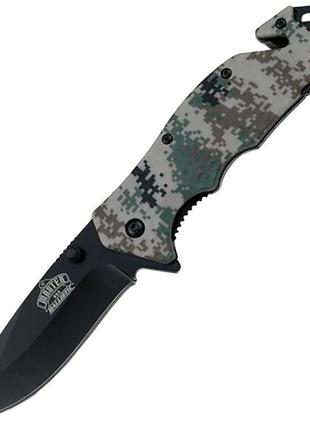 Рятувальний складаний ніж для виживання master cutlery mu-a001dg spring assisted digital camo mu-a001dg