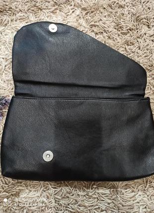Черный клатч- конверт с бантиком ( эко-кожа) бренд dorothy perkins3 фото
