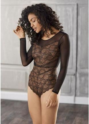 Боди esmara lingerie сетка и кружево л3 фото