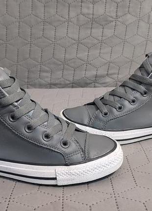 Шкіряні демісезонні кеди converse, 36-37 р., 22-24 см1 фото