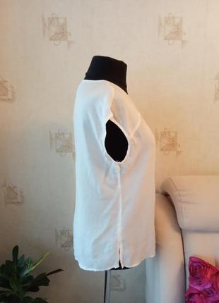 Лёгкая стройнящая фактурная блузка, вышиванка, серебро, модал5 фото