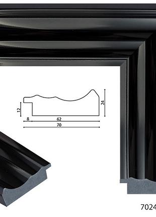 Зеркало с черной рамой универсальное 172х52 в широкой раме, большое зеркало в прихожую...