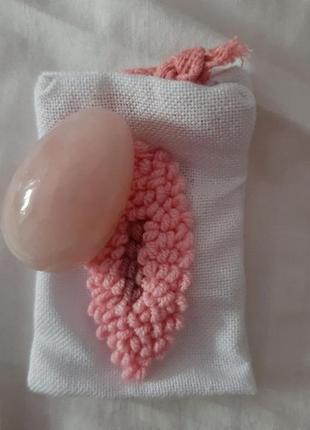 Яйцо розовый кварц славный