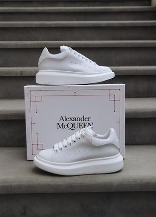 Кросівки mcqueen white pearl ( premium ) кросівки6 фото