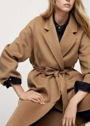 Роскошное, плотное шерстяное пальто от бренда mango9 фото