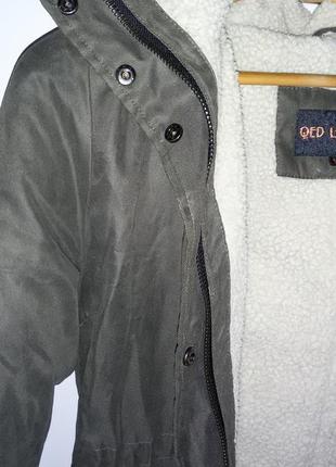 Современная куртка-парка известного британского бренда qed london,46-48 размер, цвет хаки7 фото