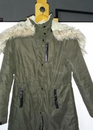 Современная куртка-парка известного британского бренда qed london,46-48 размер, цвет хаки10 фото