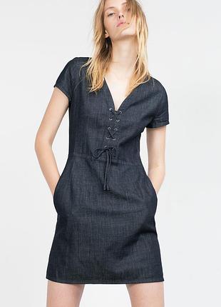 Легка джинсова сукня 34/xs zara