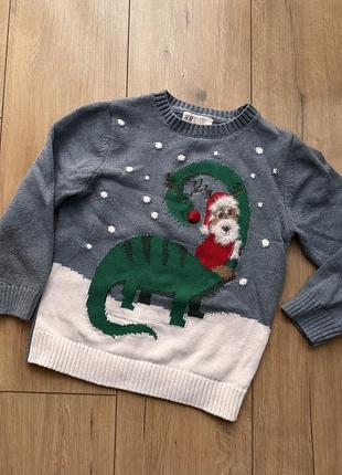 Новогодний свитерик/режущий свитер