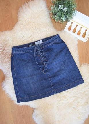 Джинсова спідниця new look, розмір 10(м)