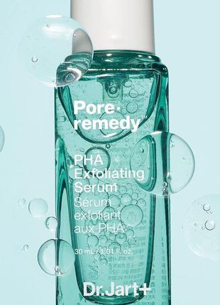 Відлущувальна сироватка для обличчя з кислотами pha, dr jart pore remedy pha exfoliating serum