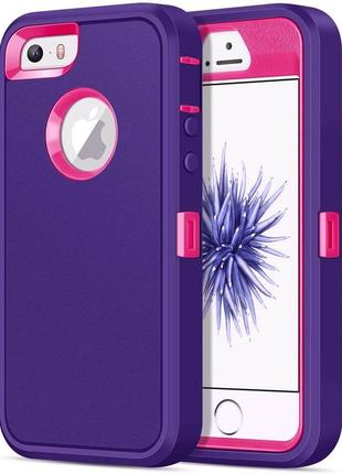 Чохол iphone 7 8 se 2020 otterbox 360 фіолетовий