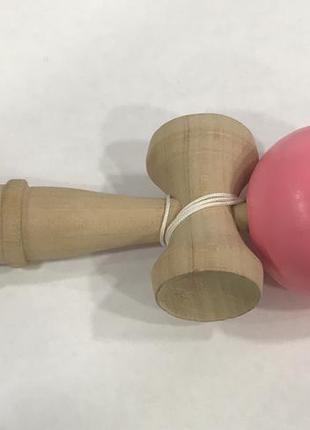 Іграшка kendama (кендама) beryou ztoyl дерев'яна (рожева кулька) 18 см