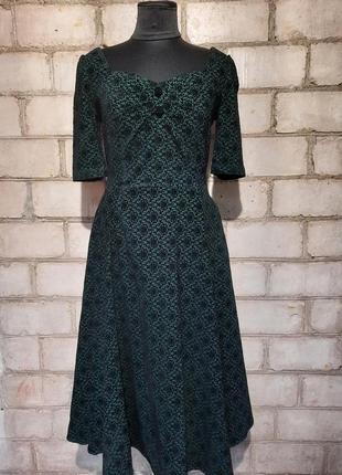 Нарядное платье миди бархат ретро винтаж collectif vintage3 фото