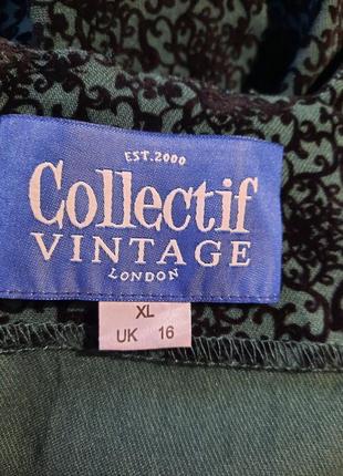 Нарядное платье миди бархат ретро винтаж collectif vintage8 фото