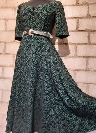 Нарядное платье миди бархат ретро винтаж collectif vintage