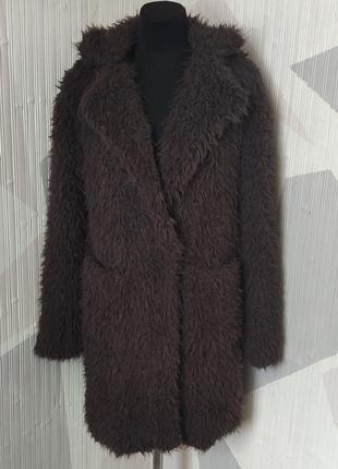 Пальто, шубка жіноча з штучного хутра, cropp ps(44)