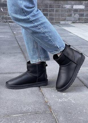 Угги угги угги ugg classic mini black full leather