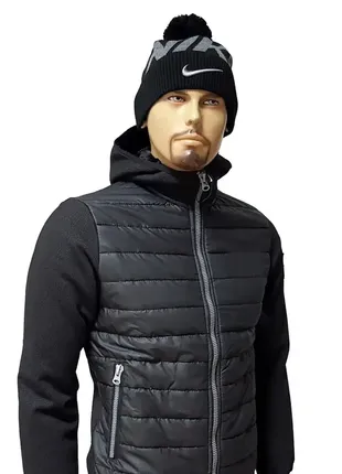 Мужская куртка ветровка l-xl черный бомбер