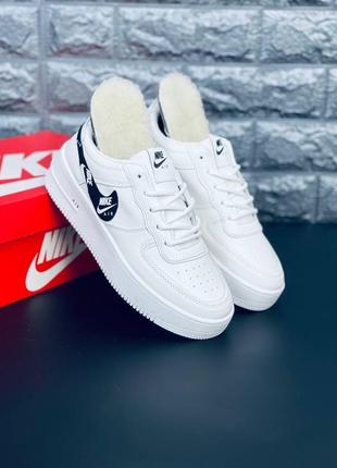 Кроссовки мужские nike, зимние белые кроссовки найк на меху 36-45