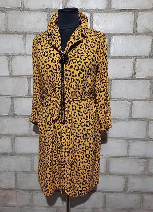 Сукня сорочка принт на гудзиках