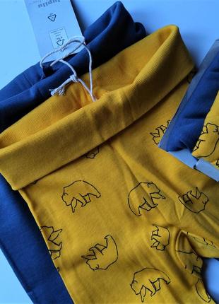 6-12 мес набор штанов для мальчика ползунки штаники трикотажные штаны пижамные домашние пижама слип3 фото
