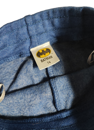 Теплые детские брюки с манжетами бэтмен байка4 фото