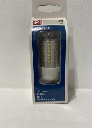 Світлодіодна лампа 3w led candle e14 paulmann кукурудза