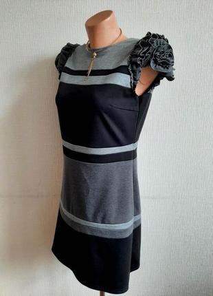 Сукня-туніка з декором на плечах3 фото