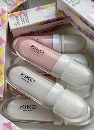 Бальзам-блеск для увеличения объема губ kiko milano lip volume kiko milano