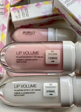 Бальзам-блеск для увеличения объема губ kiko milano lip volume kiko milano2 фото