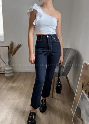 Flare jeans укороченные джинсы zara