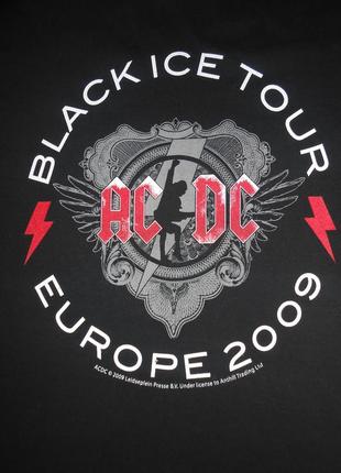 Футболка ac/dc black ice tour europe 2009/starworld/рок мерч3 фото