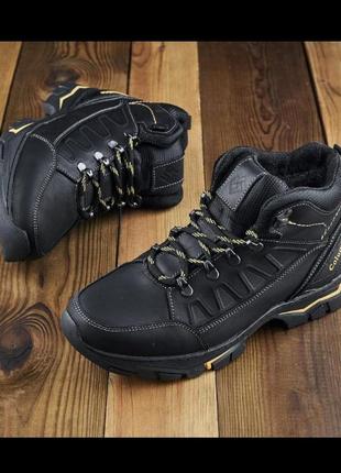 Мужские зимние кожаные ботинки с логотипом columbia4 фото