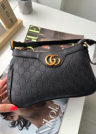 👜gucci aphrodite shoulder bag black leather (арт: 02002)