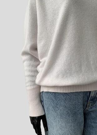 Кашеміровий светр джемпер пуловер whiteмас 100% кашемір5 фото