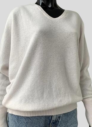 Кашеміровий светр джемпер пуловер whiteмас 100% кашемір6 фото