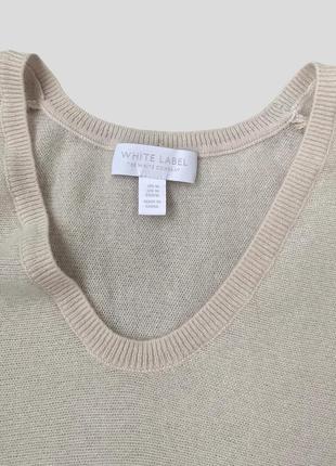 Кашеміровий светр джемпер пуловер whiteмас 100% кашемір8 фото