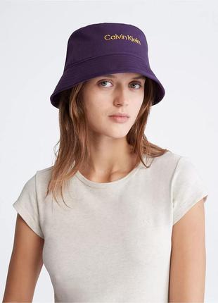 Новая шапка - панама calvin klein (ck khakis logo bucket hat) с америки3 фото