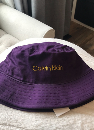 Новая шапка - панама calvin klein (ck khakis logo bucket hat) с америки4 фото