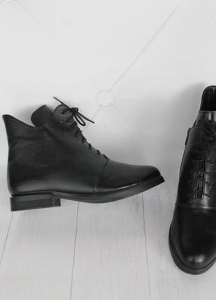 Зимние кожаные ботинки, сапоги 40 размера