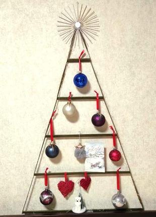 Елка декоративная на стену, 110х70 см