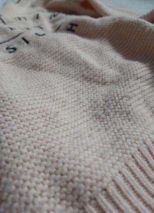 Свитшот свитер вязаный с надписью теплый cropp s4 фото