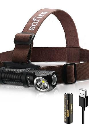 Ліхтарик sofirn hs40 6000k sst40 ipx8 2000 lumen black