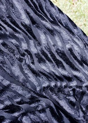 Красивий оксамитовий светр, джемпер чорний4 фото