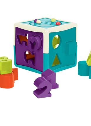 Развивающая игрушка-сортер умный куб battat lite bt2577z 12 форм8 фото