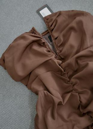 Платье коричневое от misspap2 фото