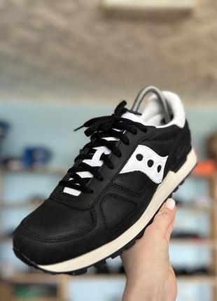 Мужские кроссовки saucony shadow distressed black white оригинал новые сток без коробки3 фото